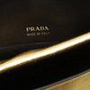 Secondhand Prada Metallic Leather Double Flap Turn Lock Satchel