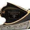 Secondhand Prada Saffiano Trimmed Tessuto Logo Chain Crossbody