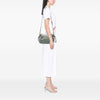 Secondhand Prada Saffiano Trimmed Tessuto Zip Top Crossbody