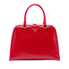 Secondhand Prada Saffiano Vernice Pyramid Frame Handbag