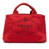 Secondhand Prada Small Canvas Canapa Logo Tote