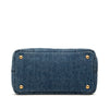Secondhand Prada Small Denim Canapa Logo Tote