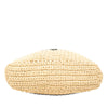 Secondhand Prada Small Raffia Effect Crochet Embroidered Logo Tote