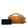 Secondhand Prada Suede Top Handle Satchel
