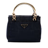 Secondhand Prada Tessuto Metal Handle Bag