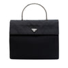 Secondhand Prada Tessuto Metal Handle Bag