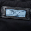Secondhand Prada Tessuto Studded Etiquette Shoulder Bag