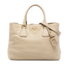 Secondhand Prada Vitello Daino Open Convertible Tote