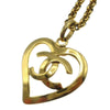 Secondhand Chanel CC Heart Pendant Necklace