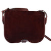 Secondhand Balenciaga Shoulder Bag Burgundy Suede Bags