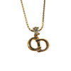 Secondhand Christian Dior CD Pendant Necklace Gold-plated
