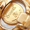 Secondhand Chanel Vintage Round Clip-On Earrings Metal with Faux