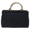 Secondhand Prada Metal Handles Tote Tessuto