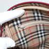 Burberry Logo Zip Around Pouch Leather