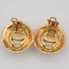 Secondhand Chanel Vintage Round Clip-On Earrings Metal with Faux