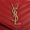 Saint Laurent Cassandra Wallet on Strap leather