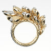 Secondhand Cartier Grain de Cafe Ring 18K Yellow Gold with 18K White Gold and Diamonds