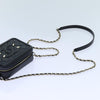 Secondhand Chanel Filigree Vanity Clutch with Chain Quilted Caviar