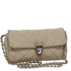 Secondhand Prada Pushlock Chain Flap Bag Quilted Tessuto