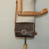 Secondhand Celine Vintage Macadam Circle Logo Shoulder Bag Canvas and
