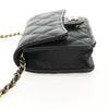 Secondhand Chanel Classic Flap Clutch with Chain Quilted Caviar