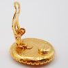 Secondhand Chanel Vintage CC Round Button Clip-On Earrings