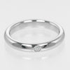 Secondhand Tiffany & Co. Elsa Peretti 1 Diamond Stacking Band Ring 950 Platinum with Diamond
