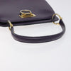 Secondhand Celine Gancini Handbag Purple Leather Bags