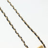 Secondhand Chanel CC Perfume Bottle Pendant Chain Long Necklace Metal with Leather, Crystals and Faux