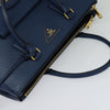 Prada Front Pocket Double Zip Lux Tote Saffiano Leather