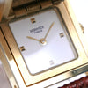 Secondhand Hermes Medor Quartz Watch Plated Metal and