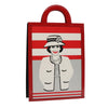 Secondhand Chanel Vintage Portrait Tote Printed Leather and Quilted Patent