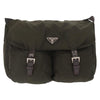 Secondhand Prada Zip Buckle Messenger Bag Tessuto