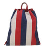 Secondhand Gucci Logo Drawstring Backpack Striped