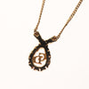 Secondhand Christian Dior CD Pendant Necklace Gold-plated