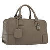 Secondhand Loewe Amazona Bag Gray Leather Bags