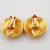 Secondhand Chanel Vintage CC Round Button Clip-On Earrings