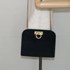 Salvatore Ferragamo Gancini Chain Shoulder bag Suede