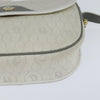 Christian Dior Vintage Honeycomb Flap Crossbody Bag Canvas and Leather