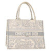 Christian Dior Book Tote Embroidered Canvas