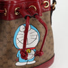 Gucci Doraemon Bucket Bag Printed Mini GG Coated Canvas