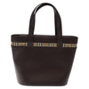 Secondhand Burberry Nova Handbag Brown Leather Bags