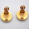 Secondhand Chanel Vintage Camellia Earrings Gold-plated