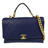Secondhand Chanel Chic Affinity Top Handle Bag Stitched Caviar