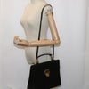 Versace Vintage Convertible Medusa Top Handle Bag Leather