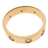 Secondhand Cartier Love Wedding Band 8 Diamonds Ring 18K Rose Gold with Diamonds