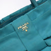 Secondhand Prada Logo Bow Tote Tessuto with