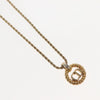 Secondhand Christian Dior CD Pendant Necklace Gold-plated