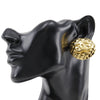 Secondhand Chanel Vintage CC Quilted Round Button Clip-On Earrings
