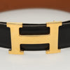Secondhand Hermes Constance Belt Black Leather Accessories